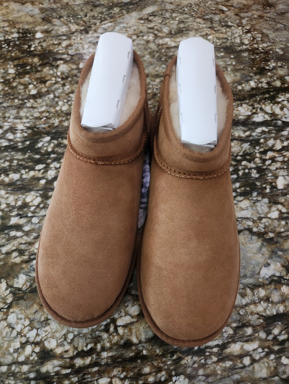 UGG Chestnut Suede Ankle Booties